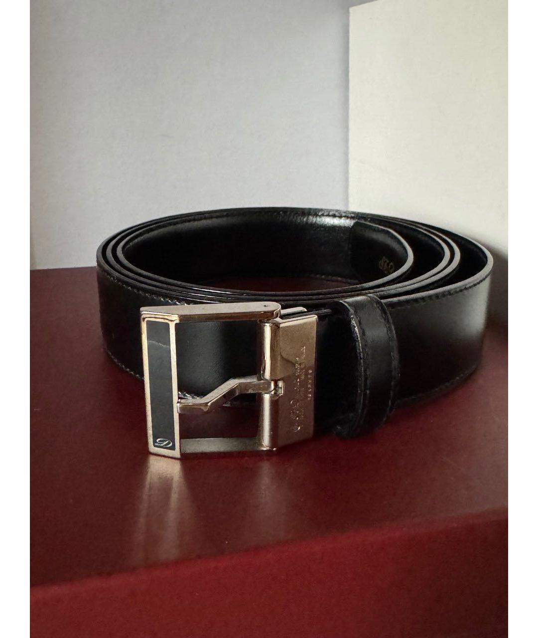 DUPONT Черный кожаный ремень, фото 6