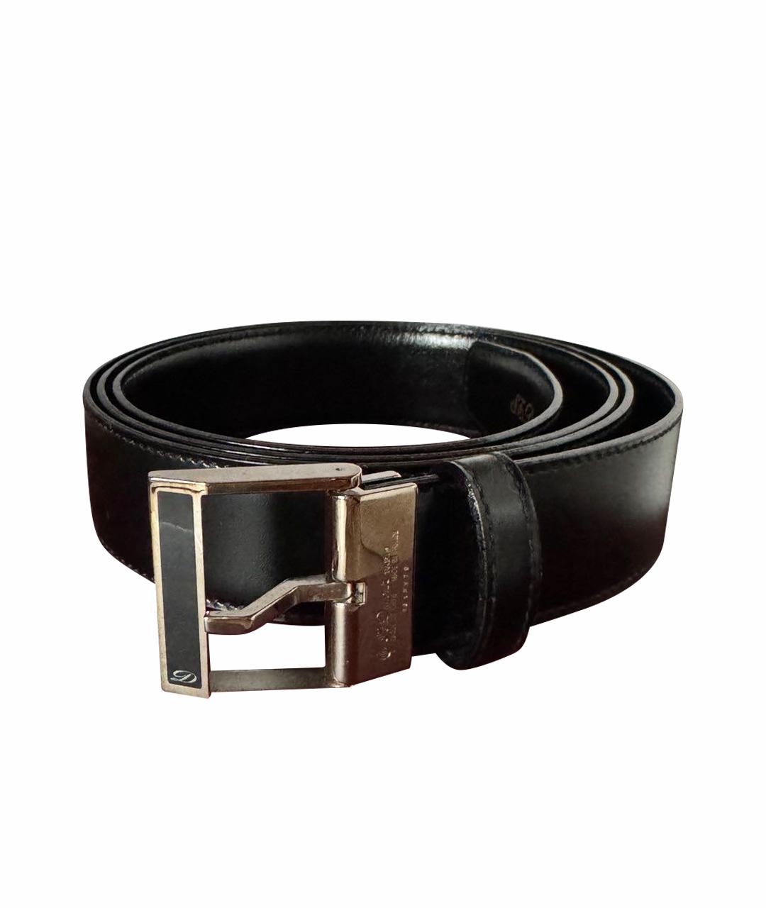 DUPONT Черный кожаный ремень, фото 1