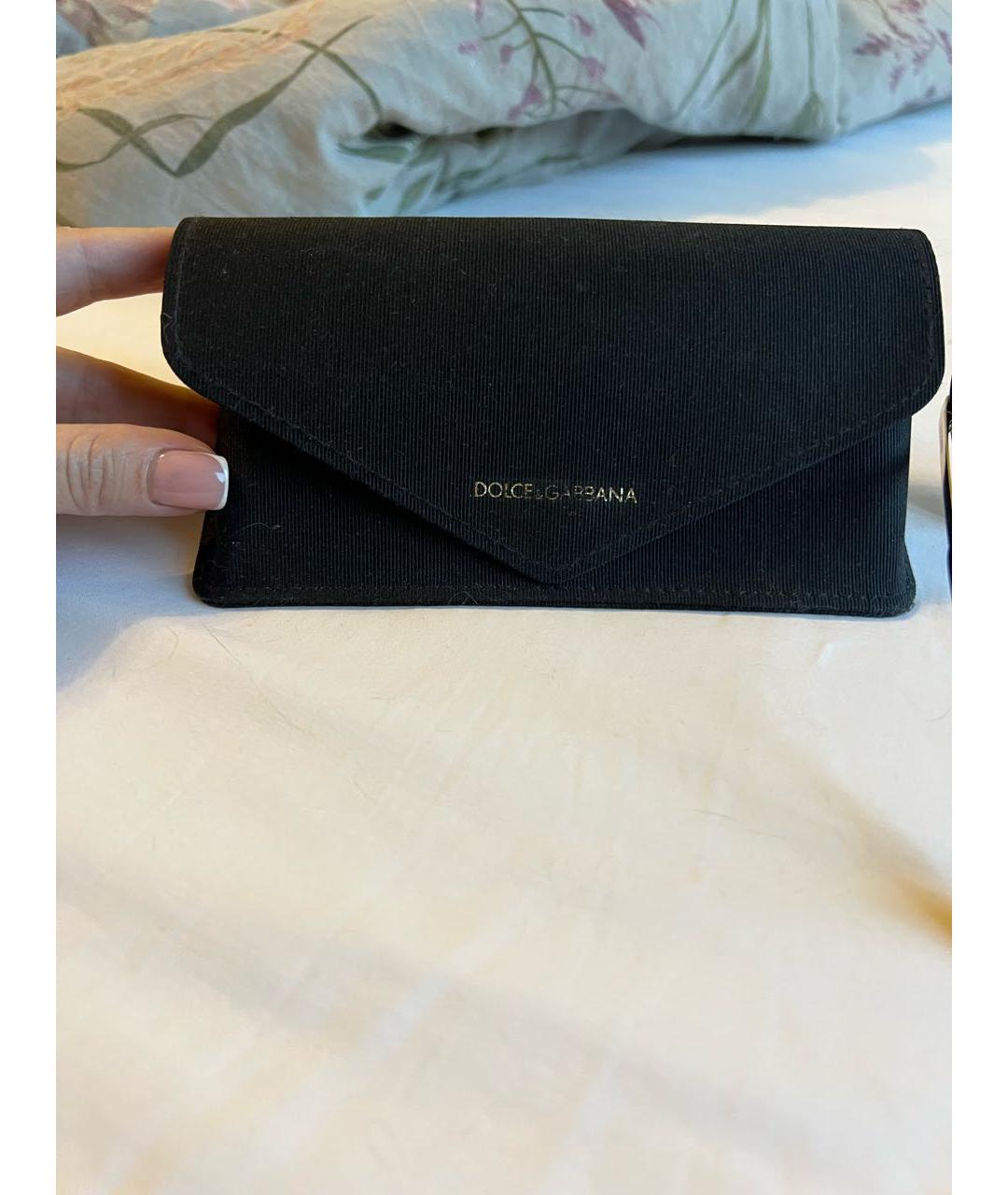 DOLCE&GABBANA Черные пластиковые солнцезащитные очки, фото 4