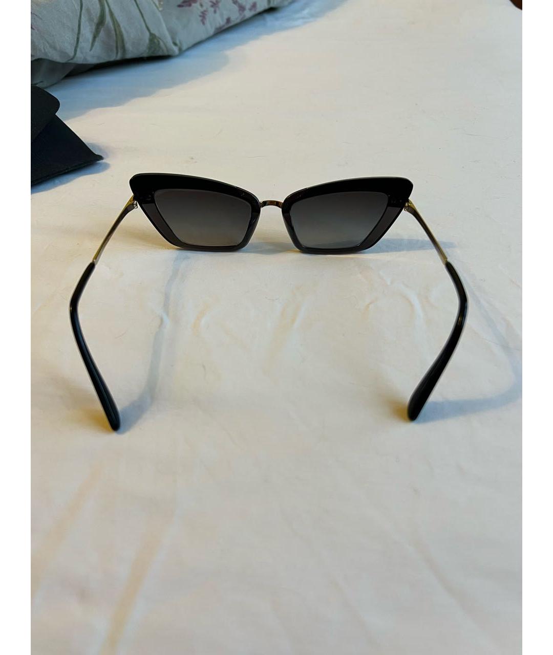 DOLCE&GABBANA Черные пластиковые солнцезащитные очки, фото 3