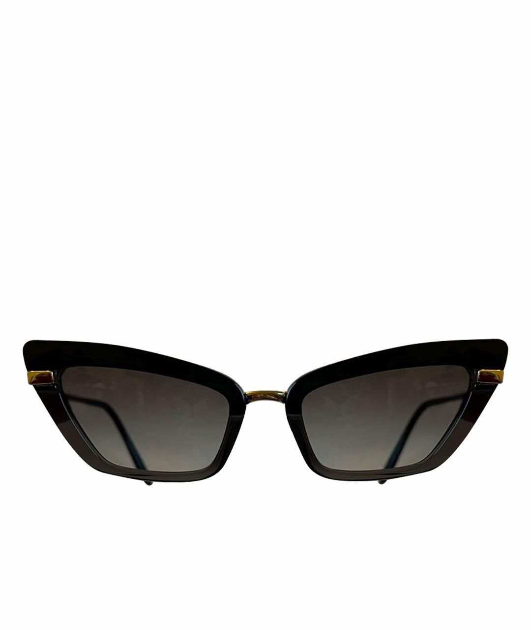 DOLCE&GABBANA Черные пластиковые солнцезащитные очки, фото 1