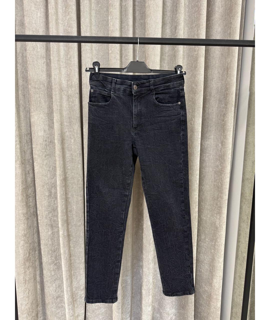 STELLA MCCARTNEY Антрацитовые хлопковые джинсы слим, фото 5