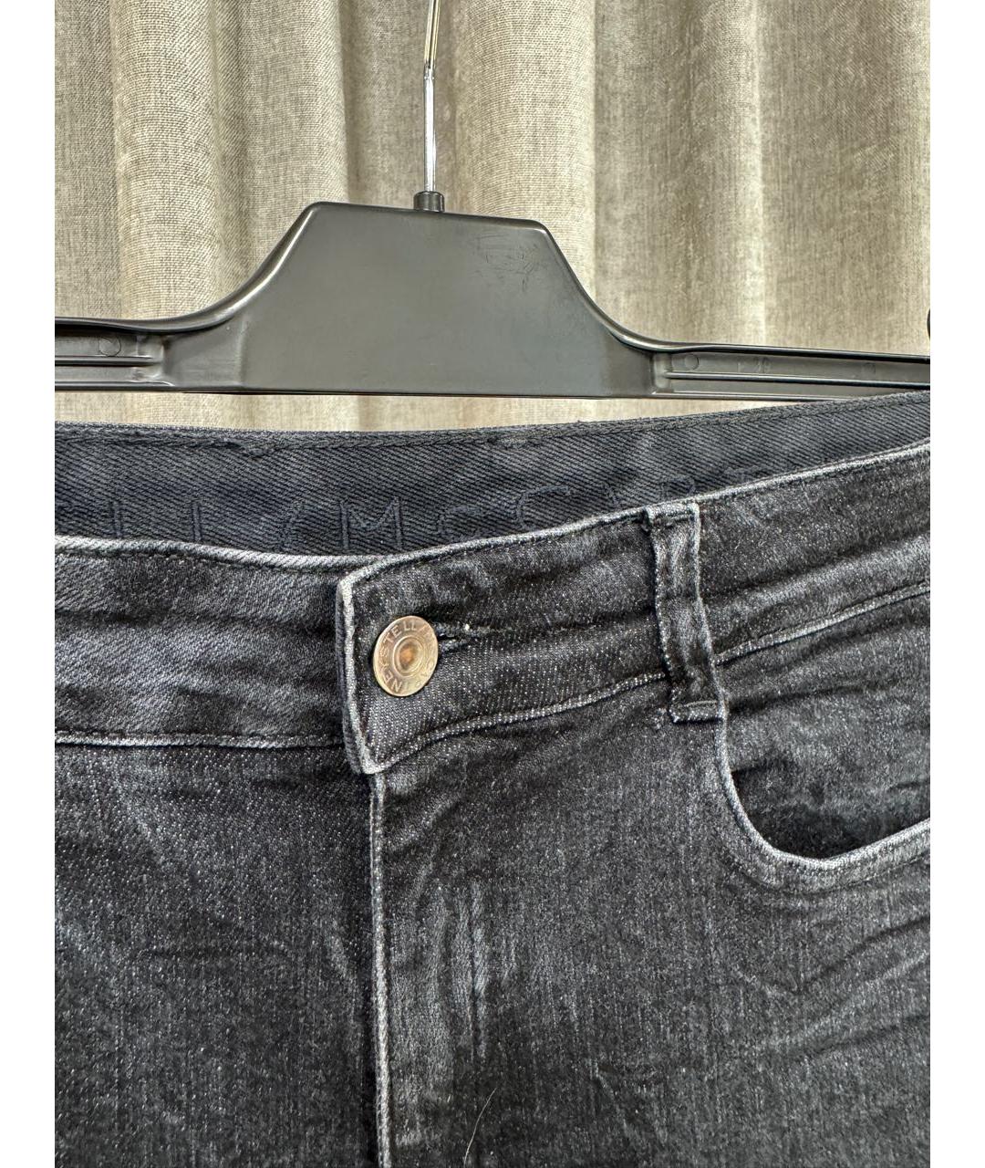 STELLA MCCARTNEY Антрацитовые хлопковые джинсы слим, фото 4