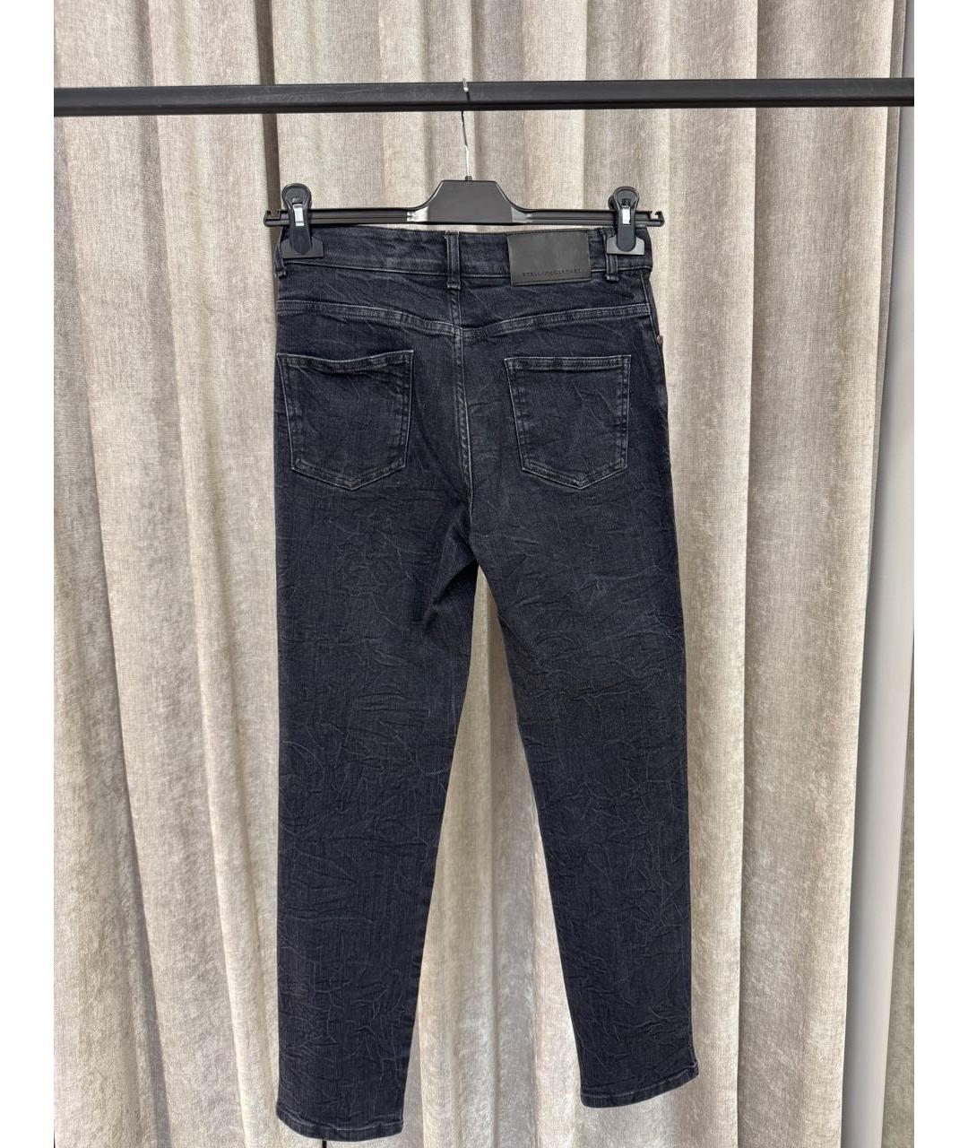 STELLA MCCARTNEY Антрацитовые хлопковые джинсы слим, фото 2