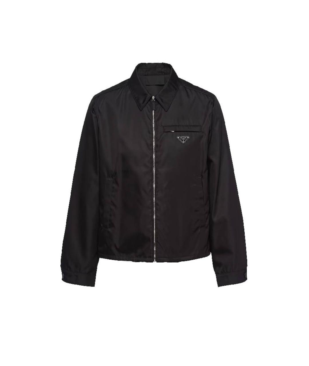 PRADA Черная синтетическая куртка, фото 1