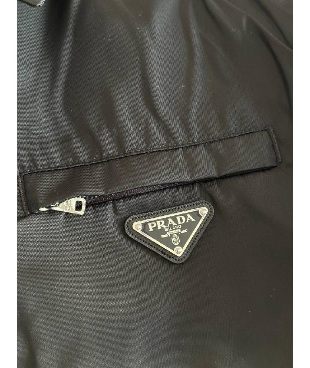 PRADA Черная синтетическая куртка, фото 4