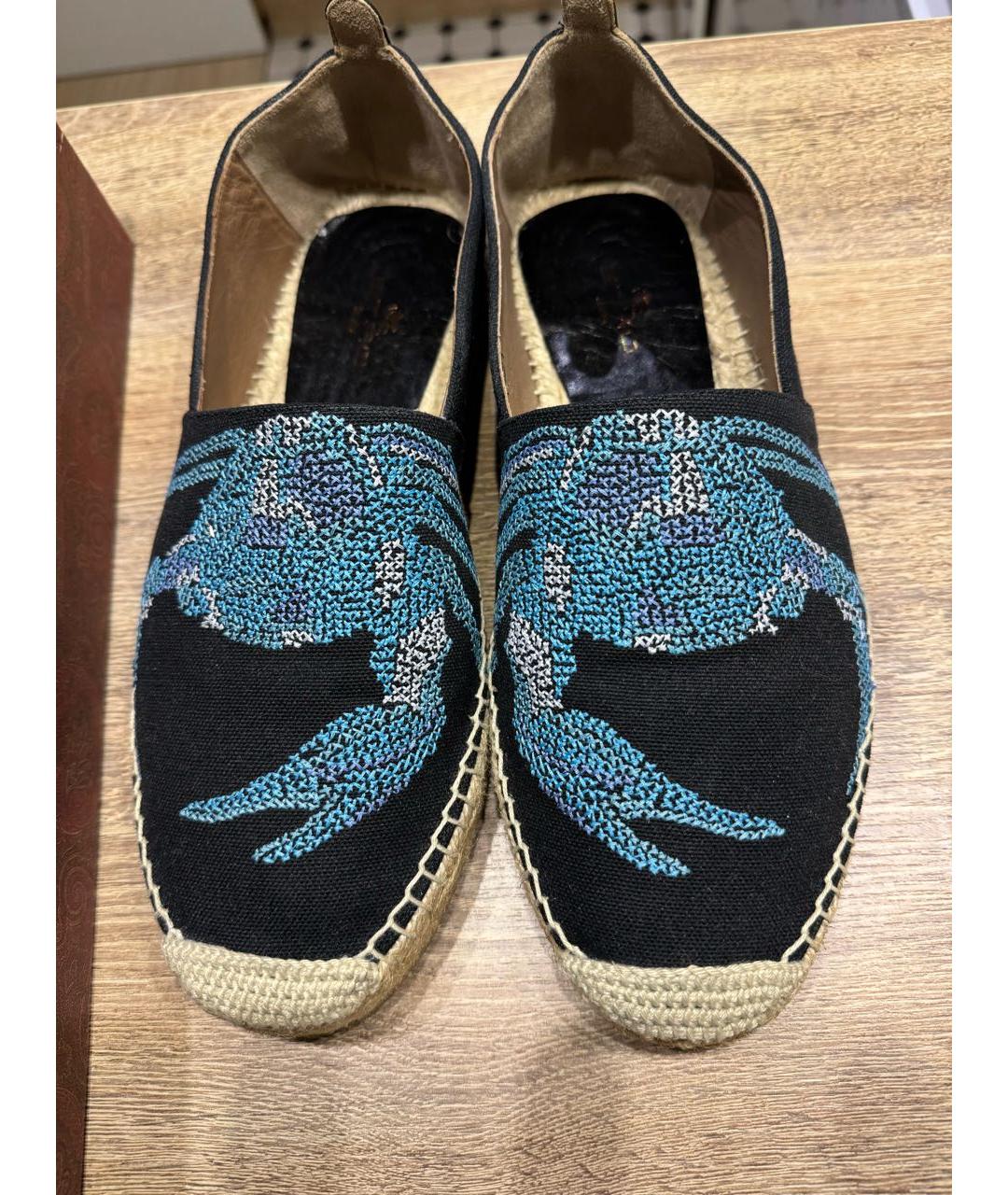 ETRO Темно-синие текстильные эспадрильи, фото 2