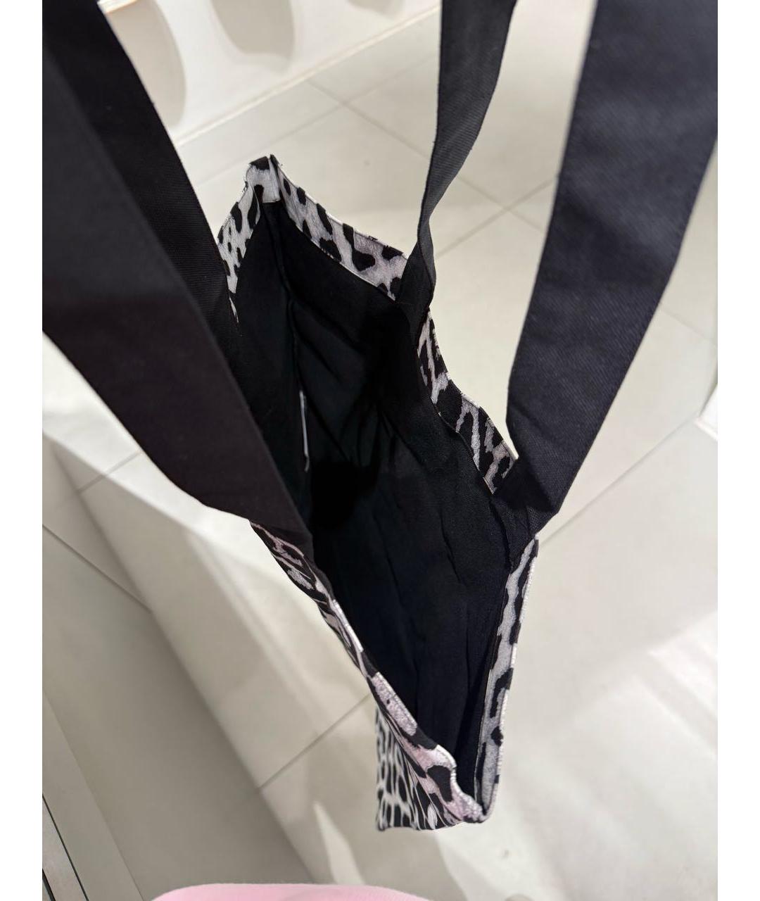 SAINT LAURENT Серая тканевая сумка тоут, фото 4