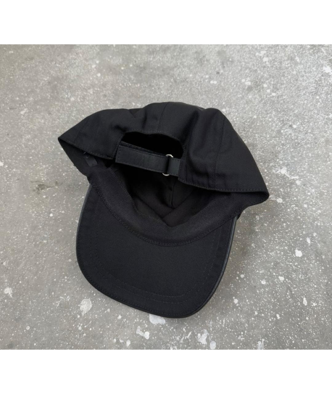 GUCCI Черная кожаная кепка/бейсболка, фото 4