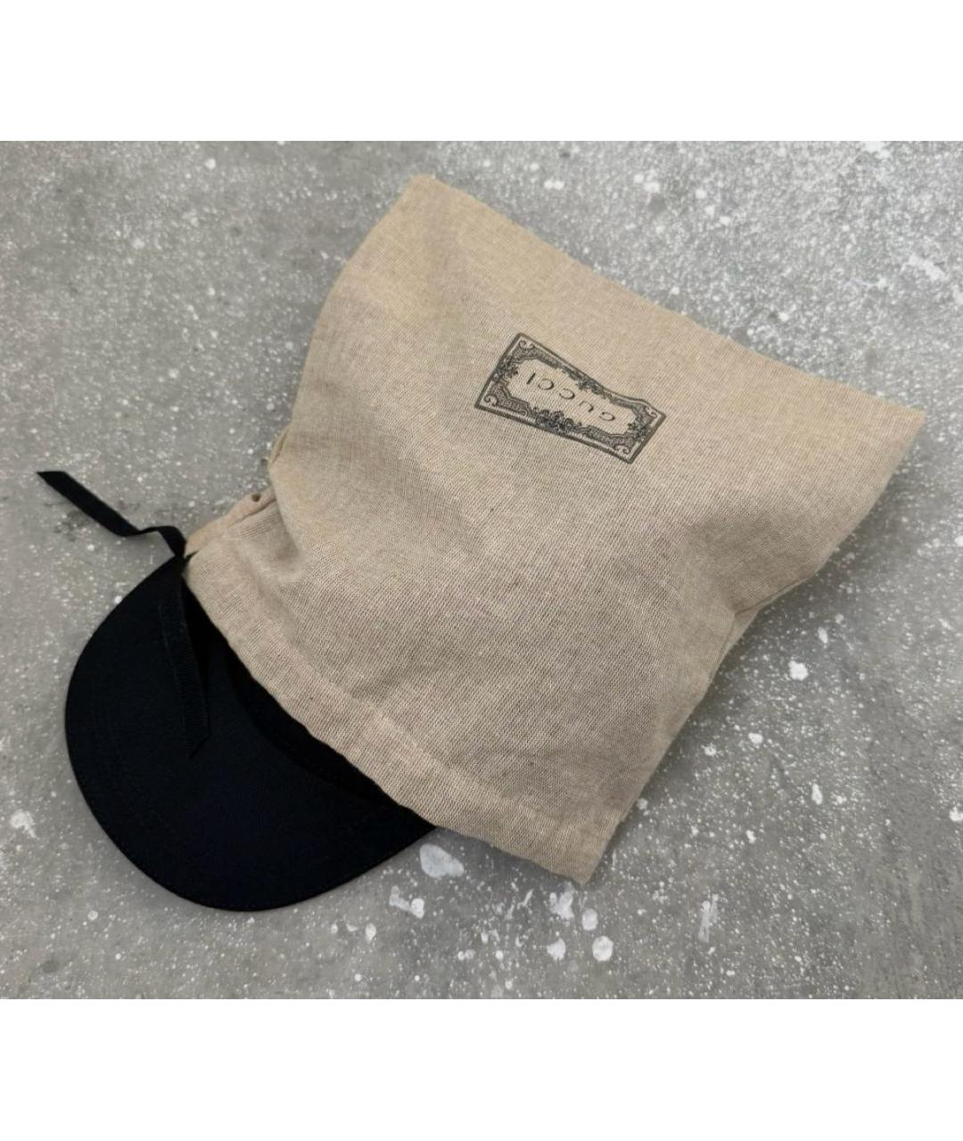 GUCCI Черная кожаная кепка/бейсболка, фото 6