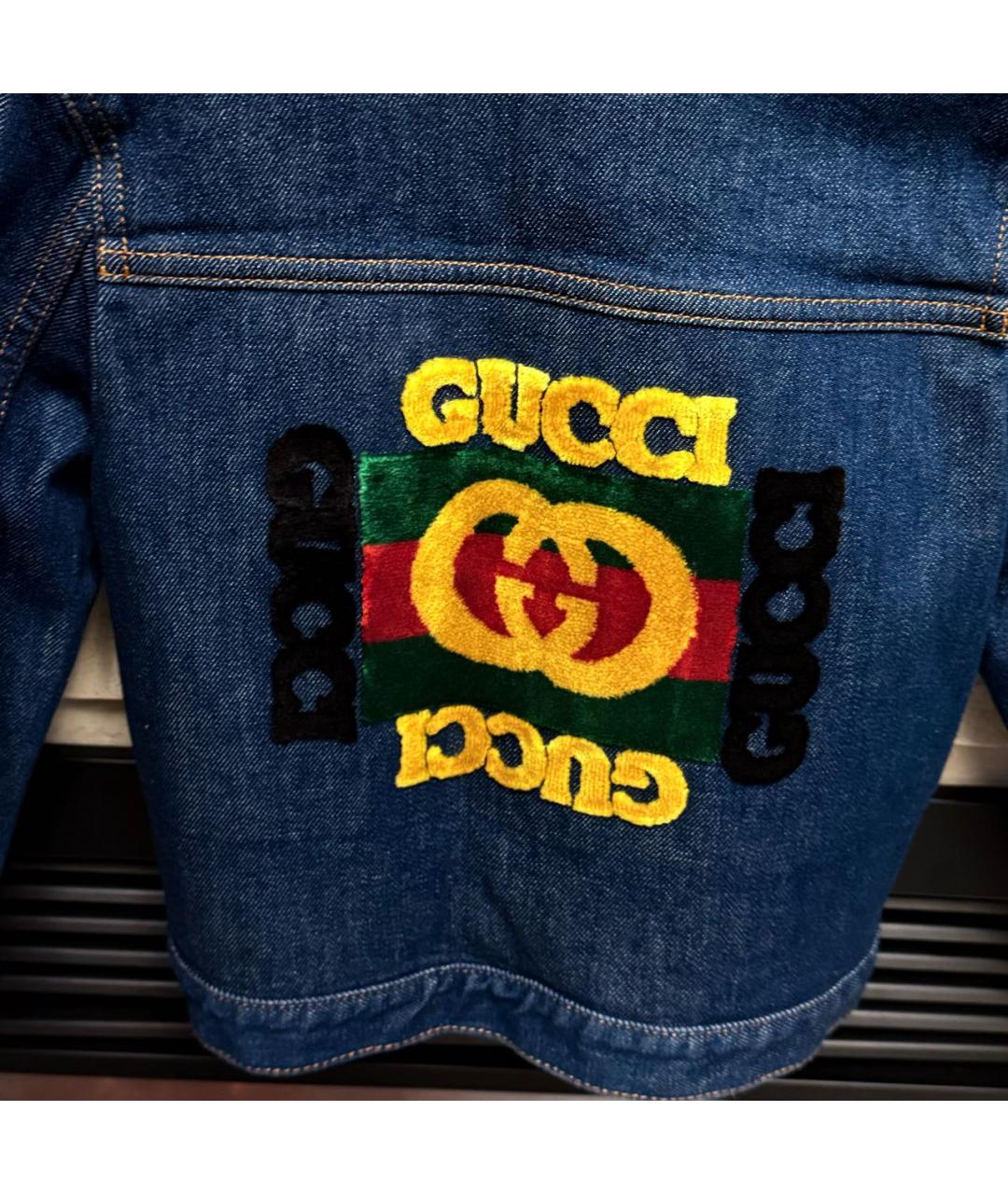 GUCCI KIDS Синий деним жакет / жилет, фото 4