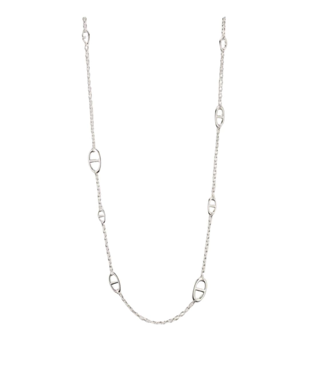 HERMES Серебряное серебряное колье, фото 1