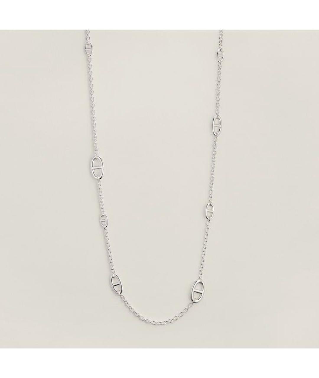 HERMES Серебряное серебряное колье, фото 5