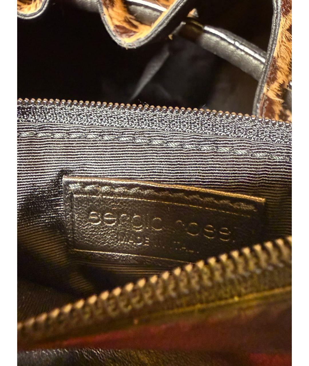 SERGIO ROSSI Мульти меховая сумка тоут, фото 7