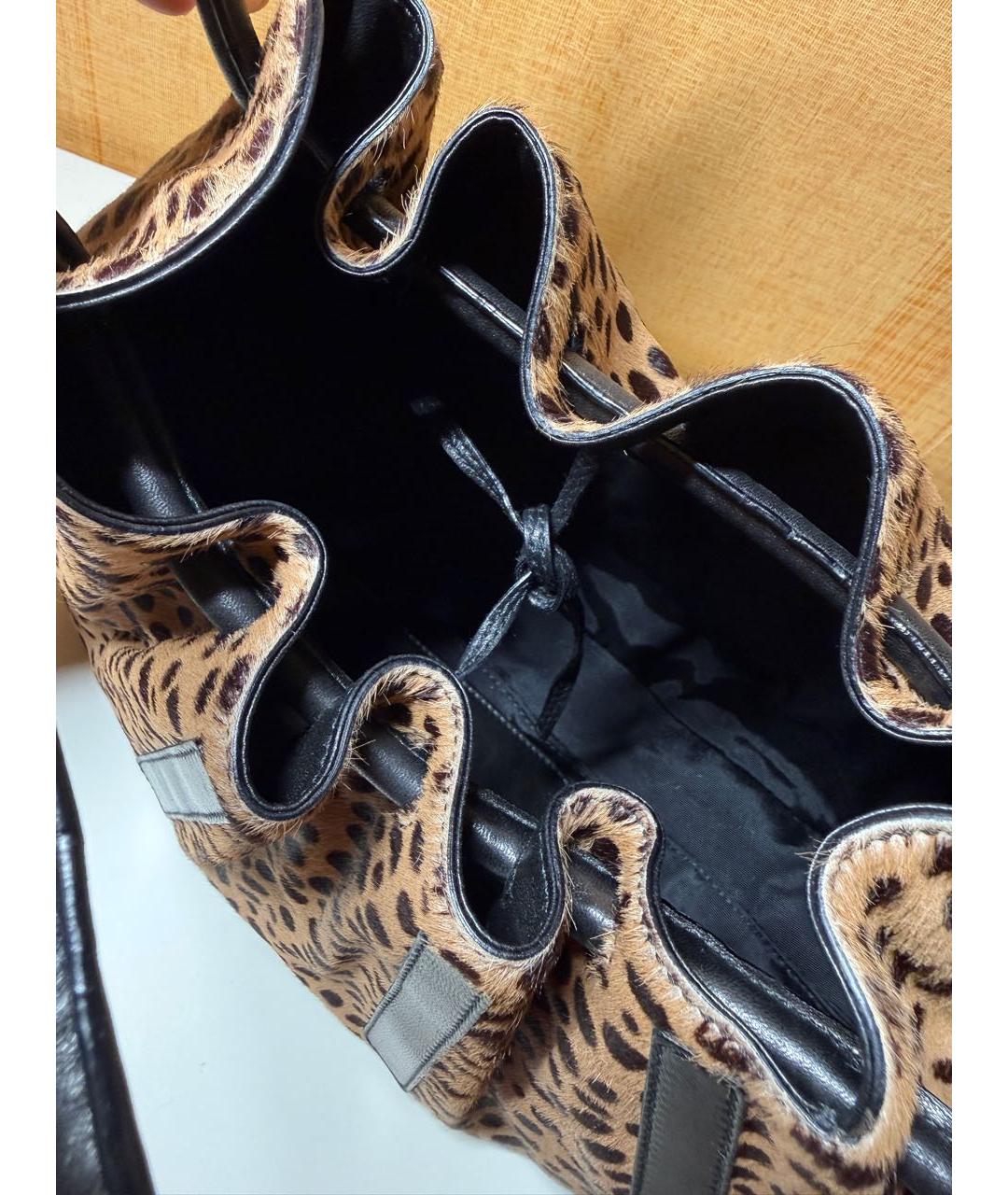 SERGIO ROSSI Мульти меховая сумка тоут, фото 4