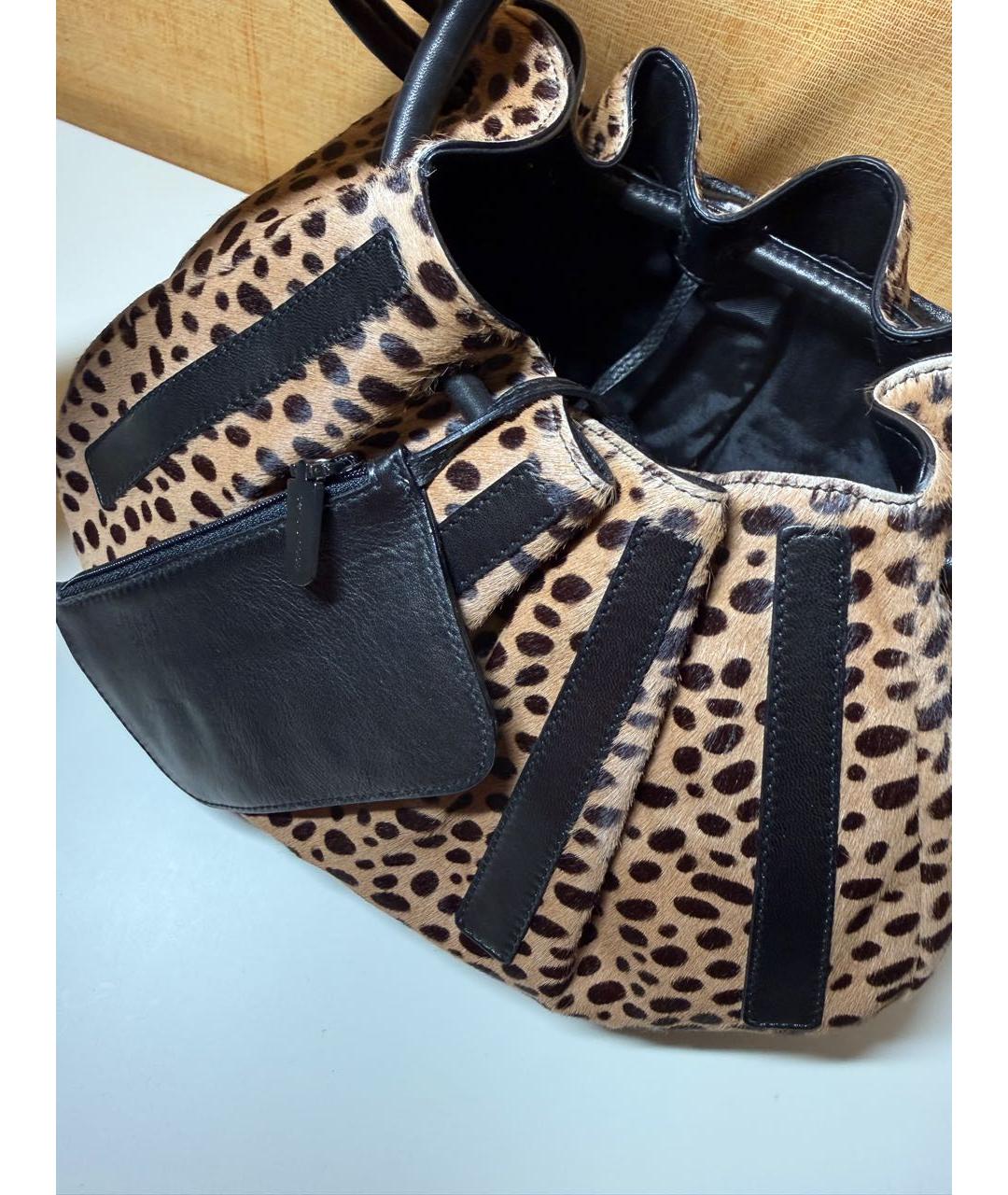 SERGIO ROSSI Мульти меховая сумка тоут, фото 5