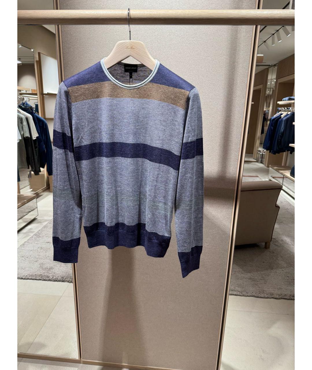 GIORGIO ARMANI Серый кашемировый джемпер / свитер, фото 3