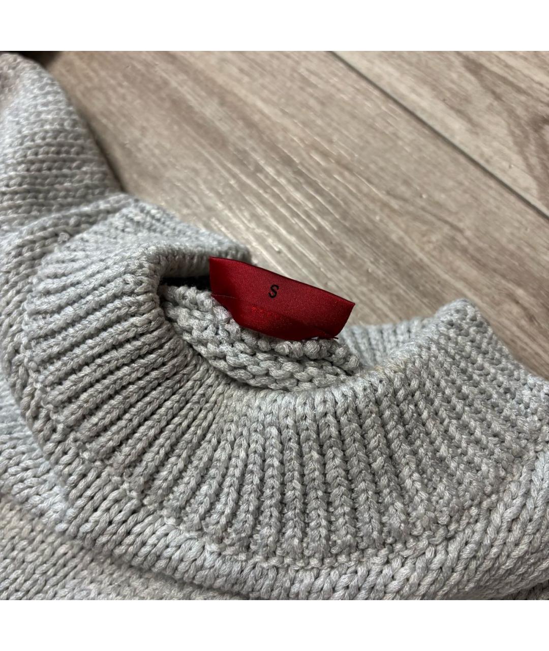 HUGO BOSS Синий хлопковый джемпер / свитер, фото 5