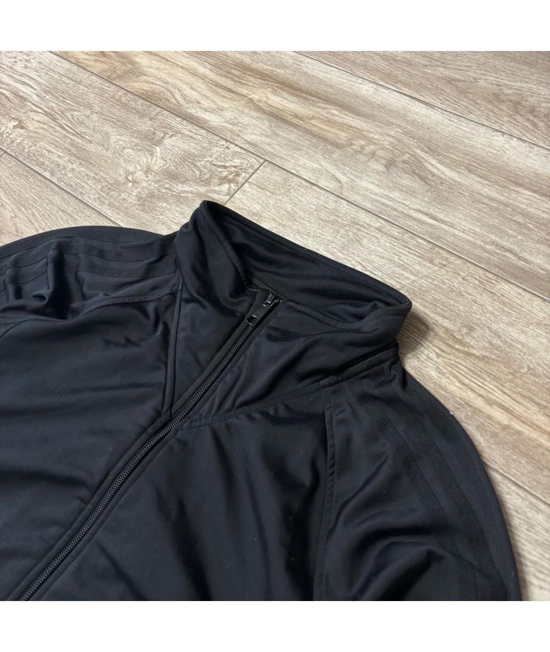 ADIDAS Черная полиэстеровая спортивная куртка, фото 2