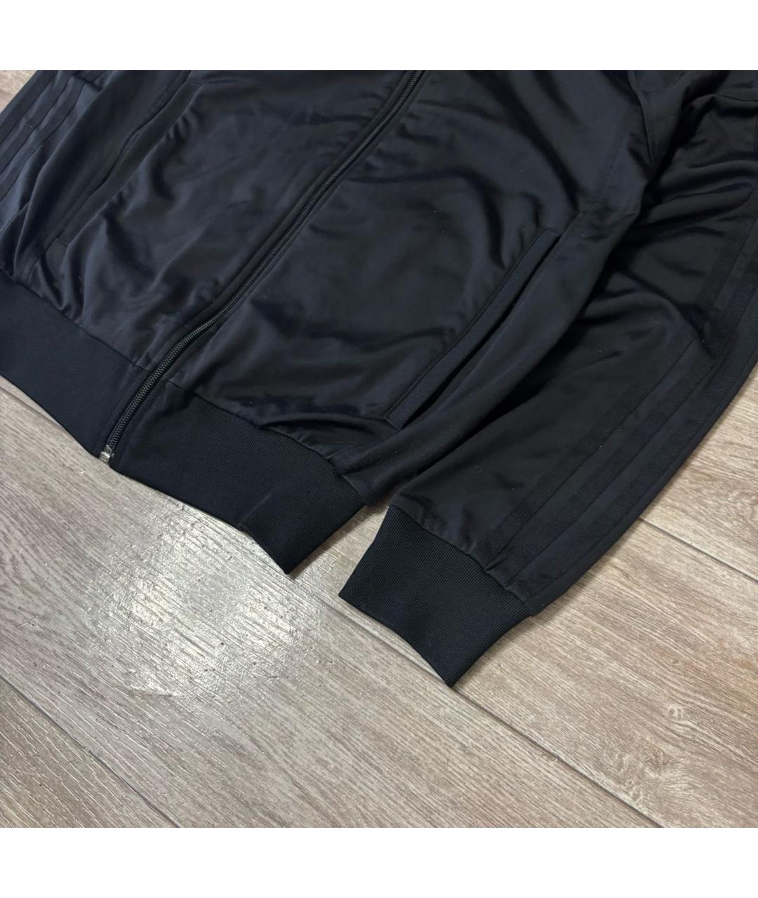 ADIDAS Черная полиэстеровая спортивная куртка, фото 3