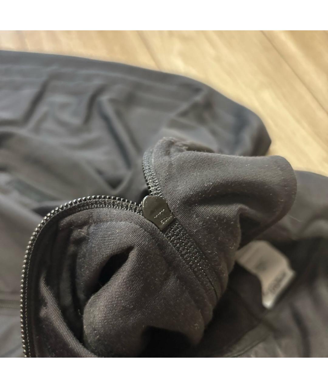 ADIDAS Черная полиэстеровая спортивная куртка, фото 5