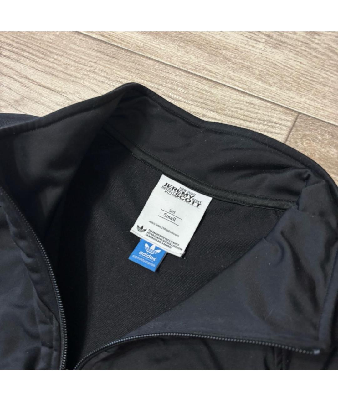 ADIDAS Черная полиэстеровая спортивная куртка, фото 4