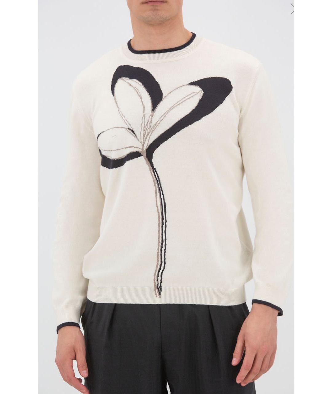 GIORGIO ARMANI Белый кашемировый джемпер / свитер, фото 3