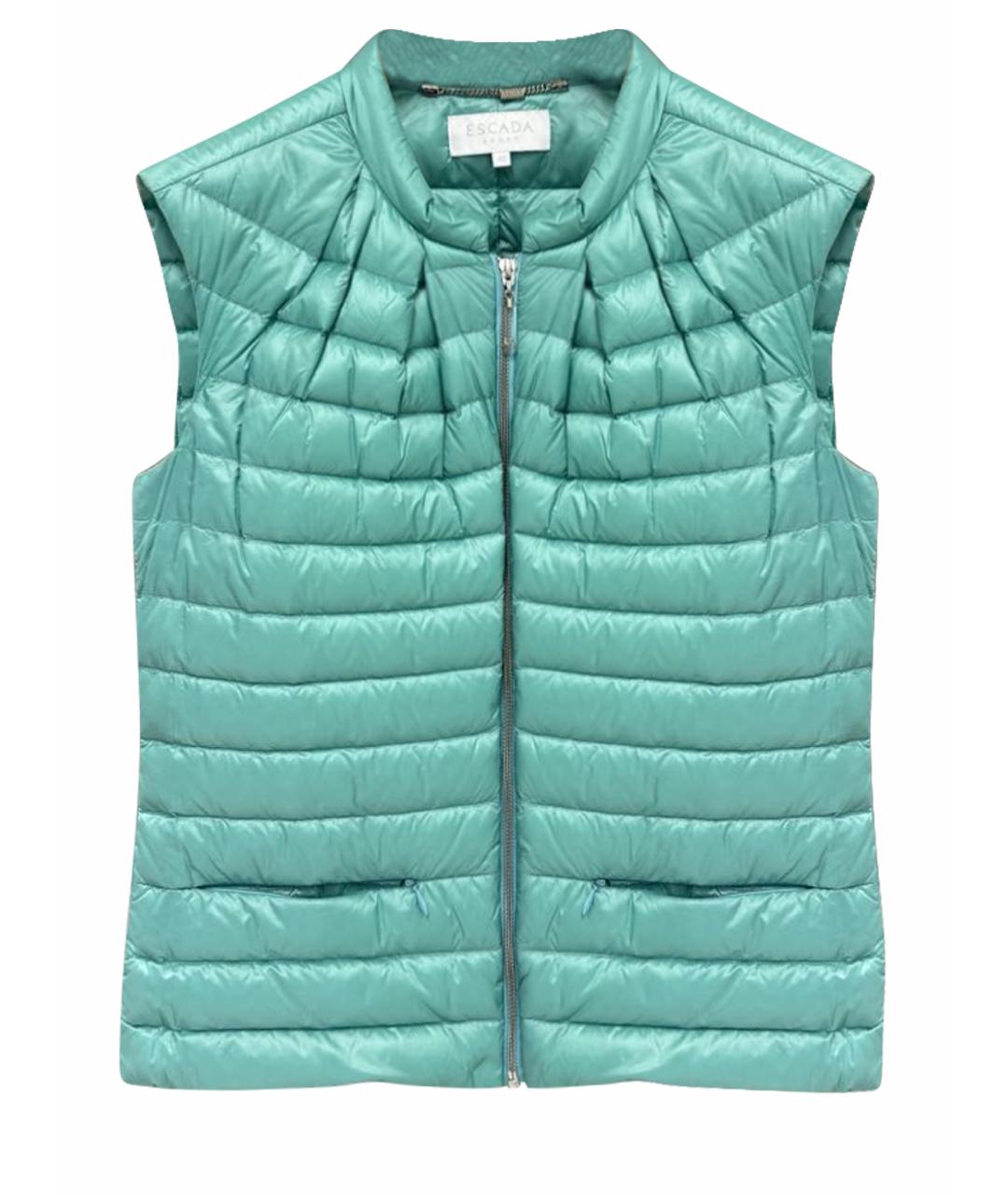ESCADA Бирюзовый полиамидовый жилет, фото 1