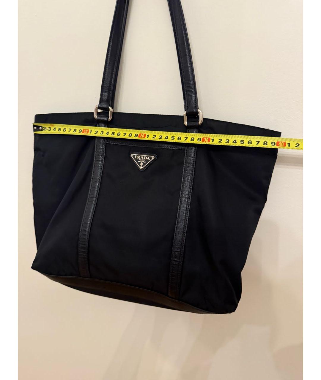 PRADA Черная тканевая сумка через плечо, фото 6