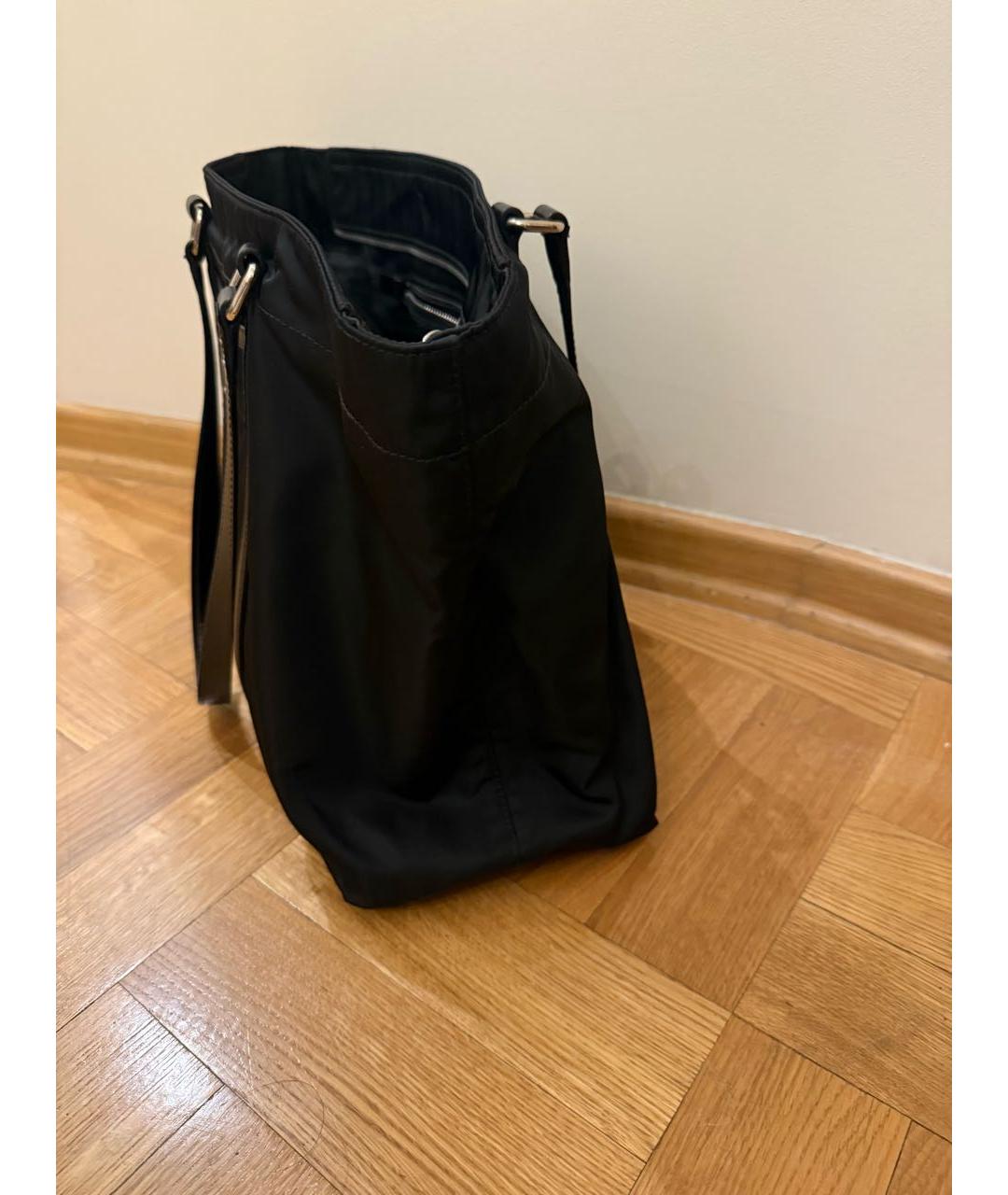 PRADA Черная тканевая сумка через плечо, фото 5