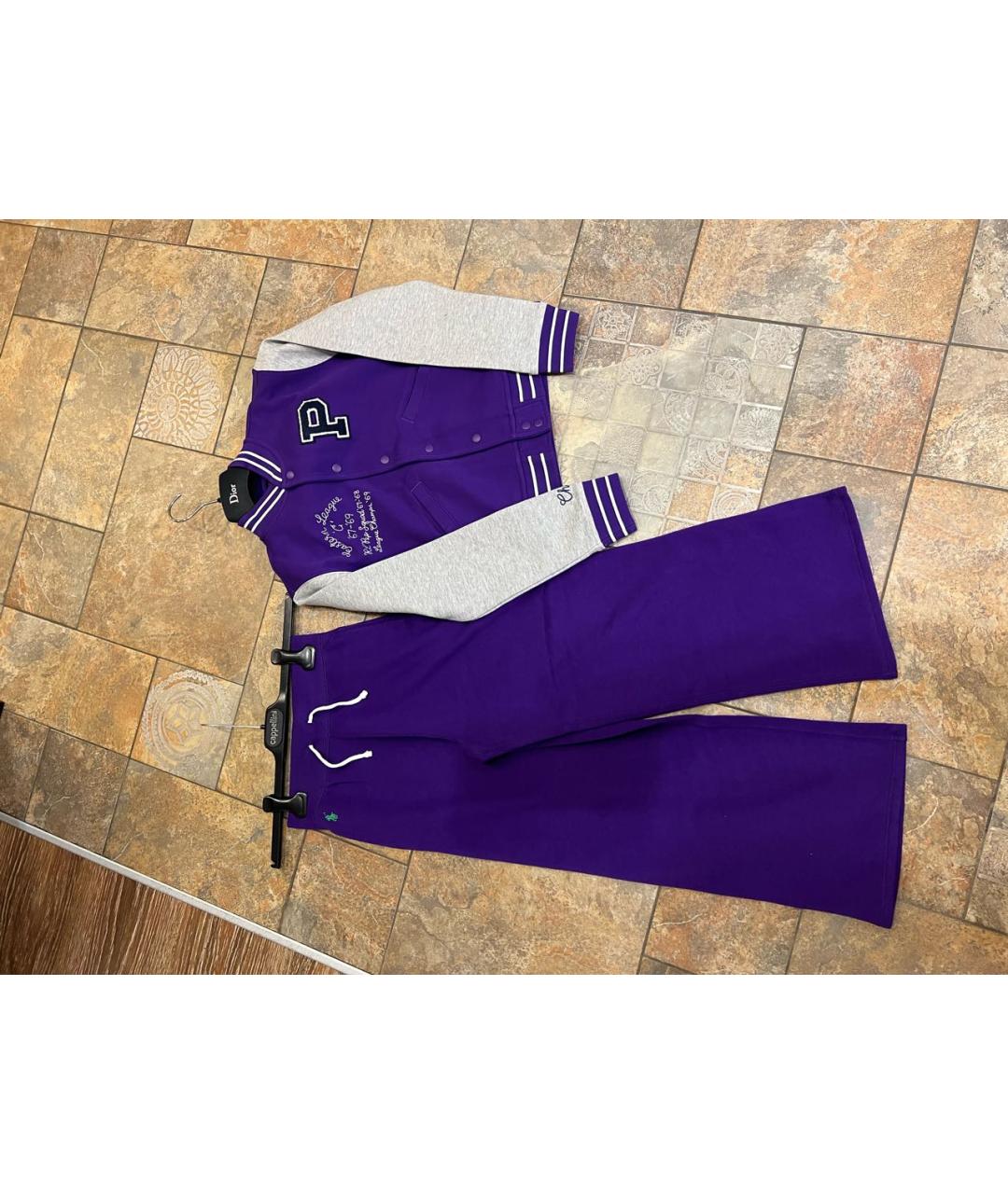 POLO RALPH LAUREN Фиолетовые хлопковые брюки и шорты, фото 6