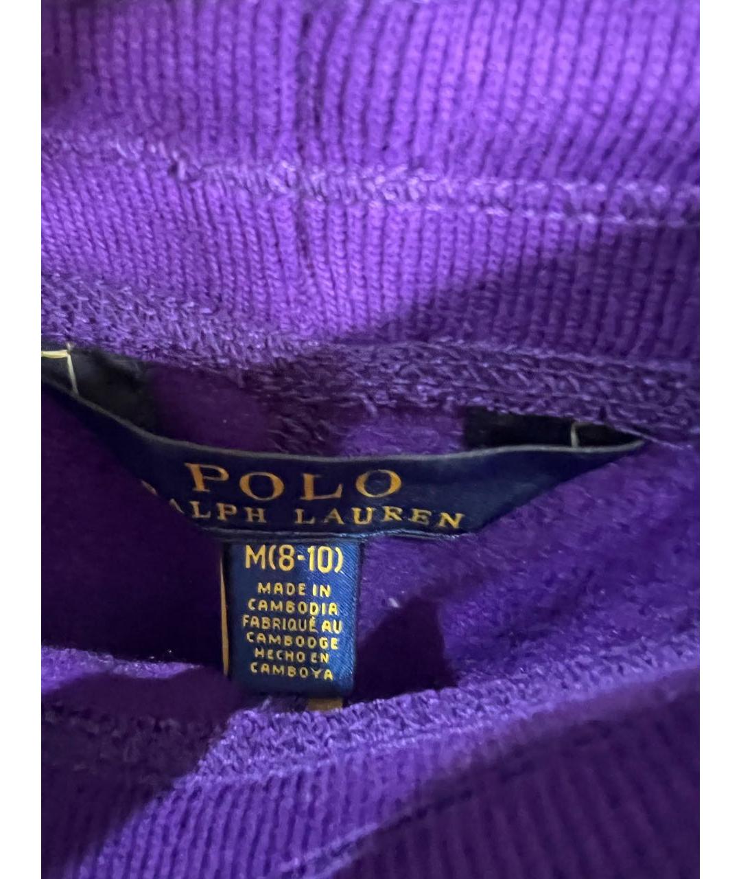 POLO RALPH LAUREN Фиолетовые хлопковые брюки и шорты, фото 4