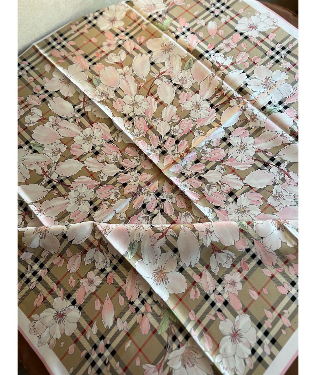 BURBERRY Мульти шелковый платок, фото 3
