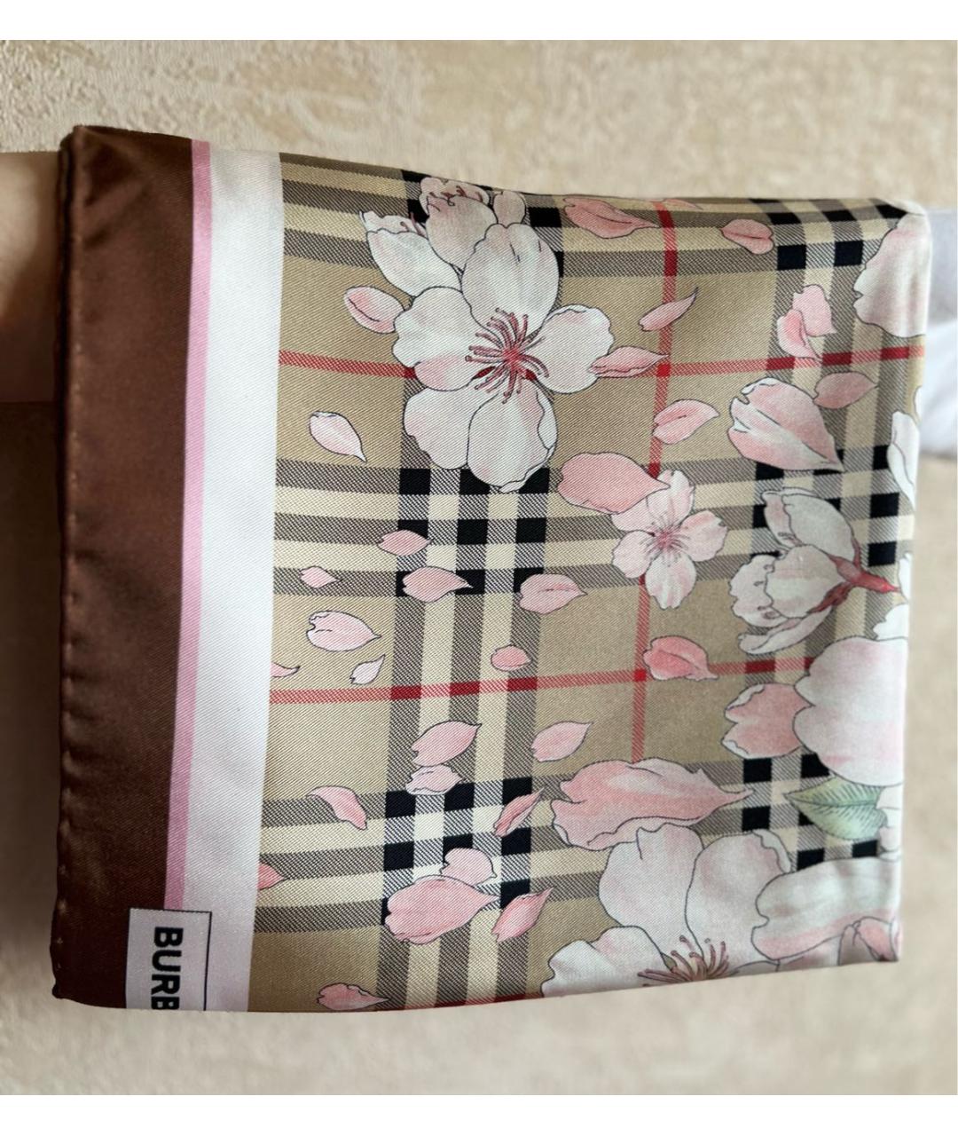 BURBERRY Мульти шелковый платок, фото 9