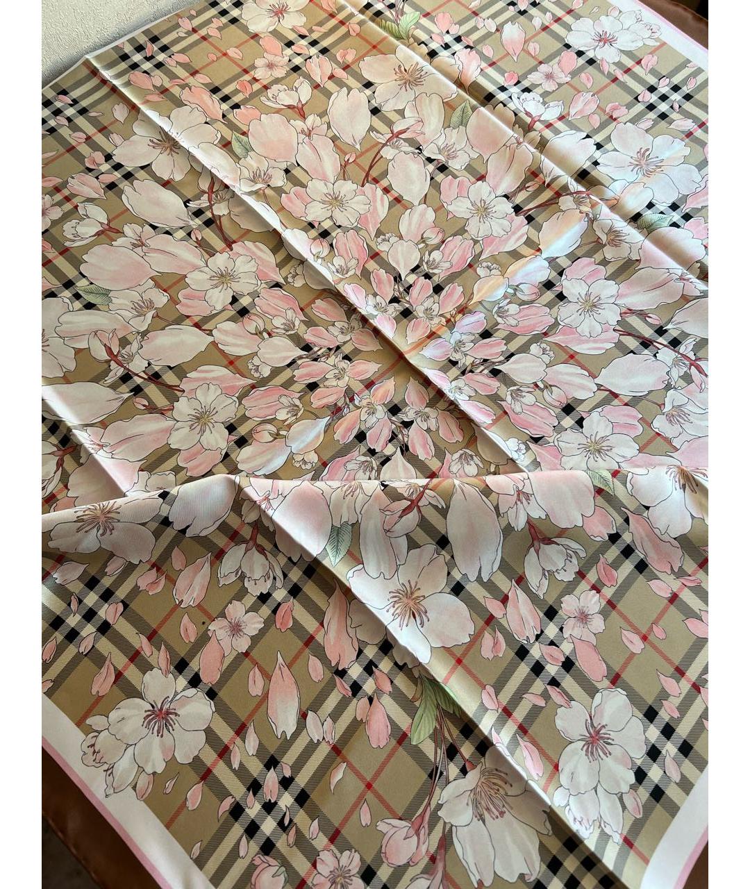 BURBERRY Мульти шелковый платок, фото 4