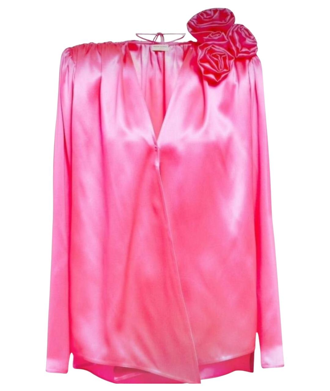 MAGDA BUTRYM Розовая шелковая блузы, фото 1