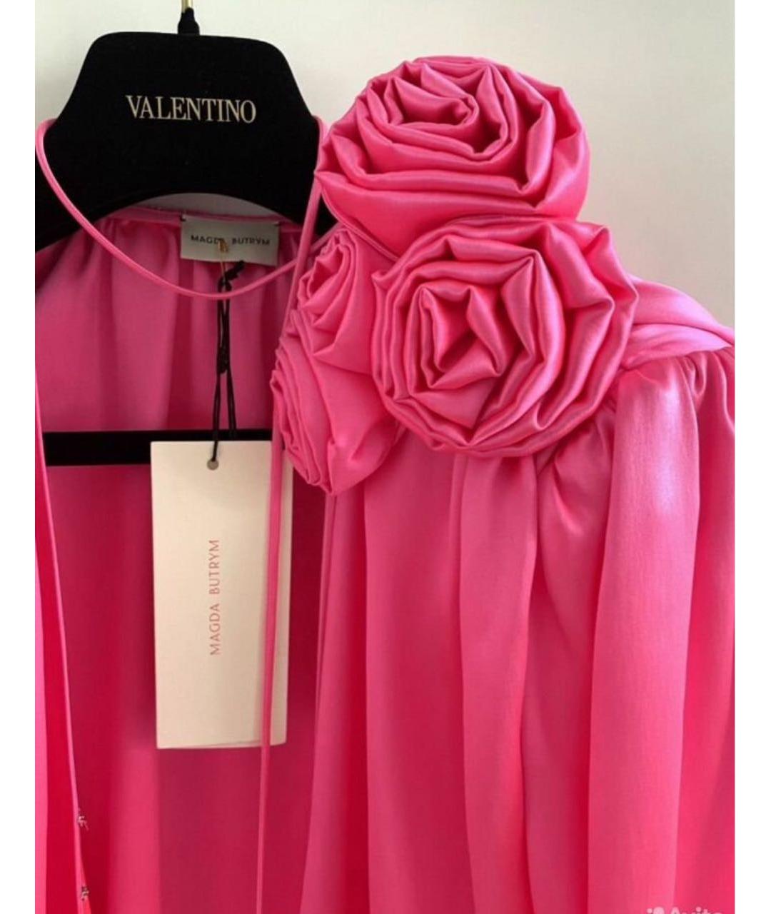 MAGDA BUTRYM Розовая шелковая блузы, фото 3