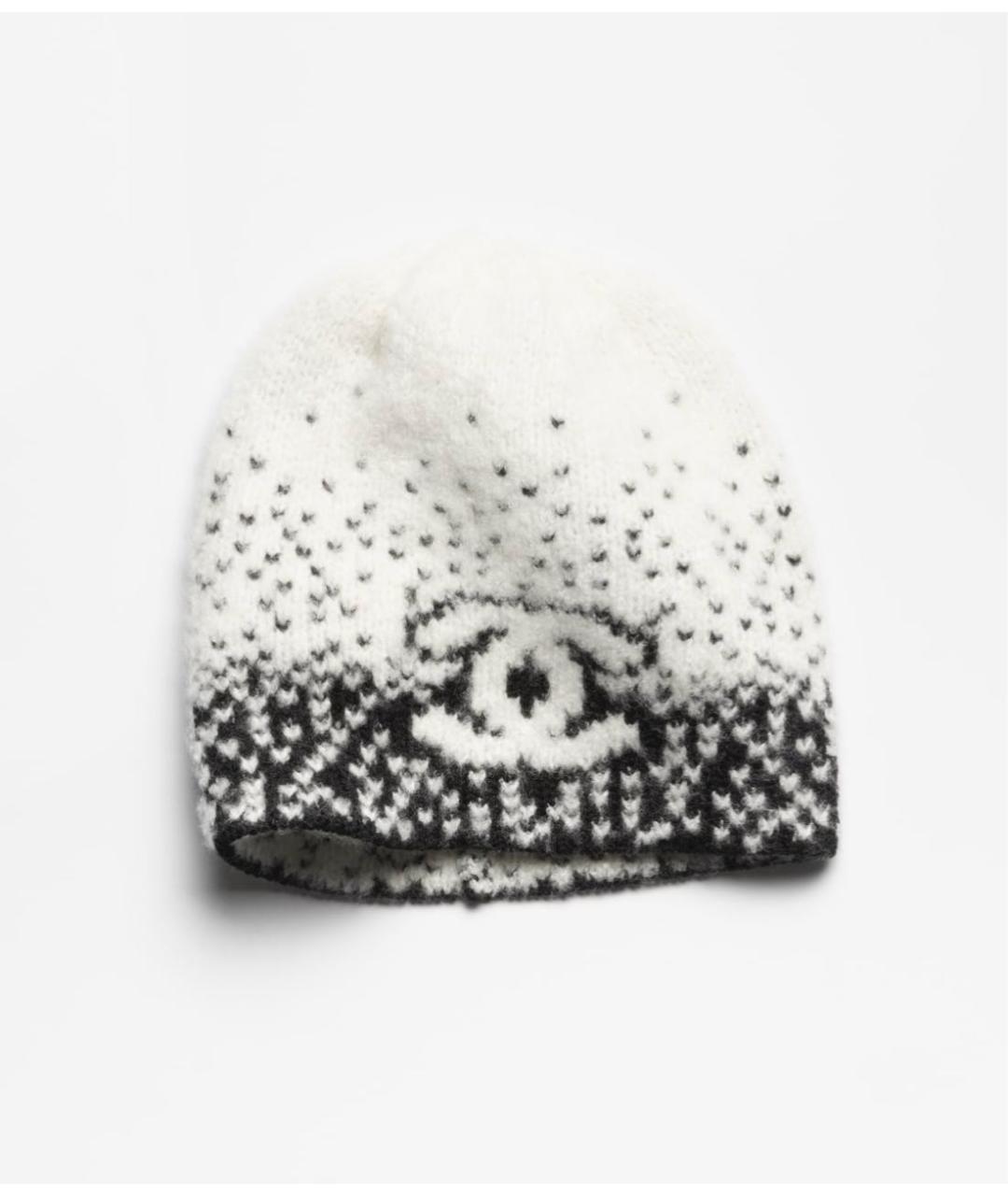 CHANEL Черный шерстяной шарф, фото 8