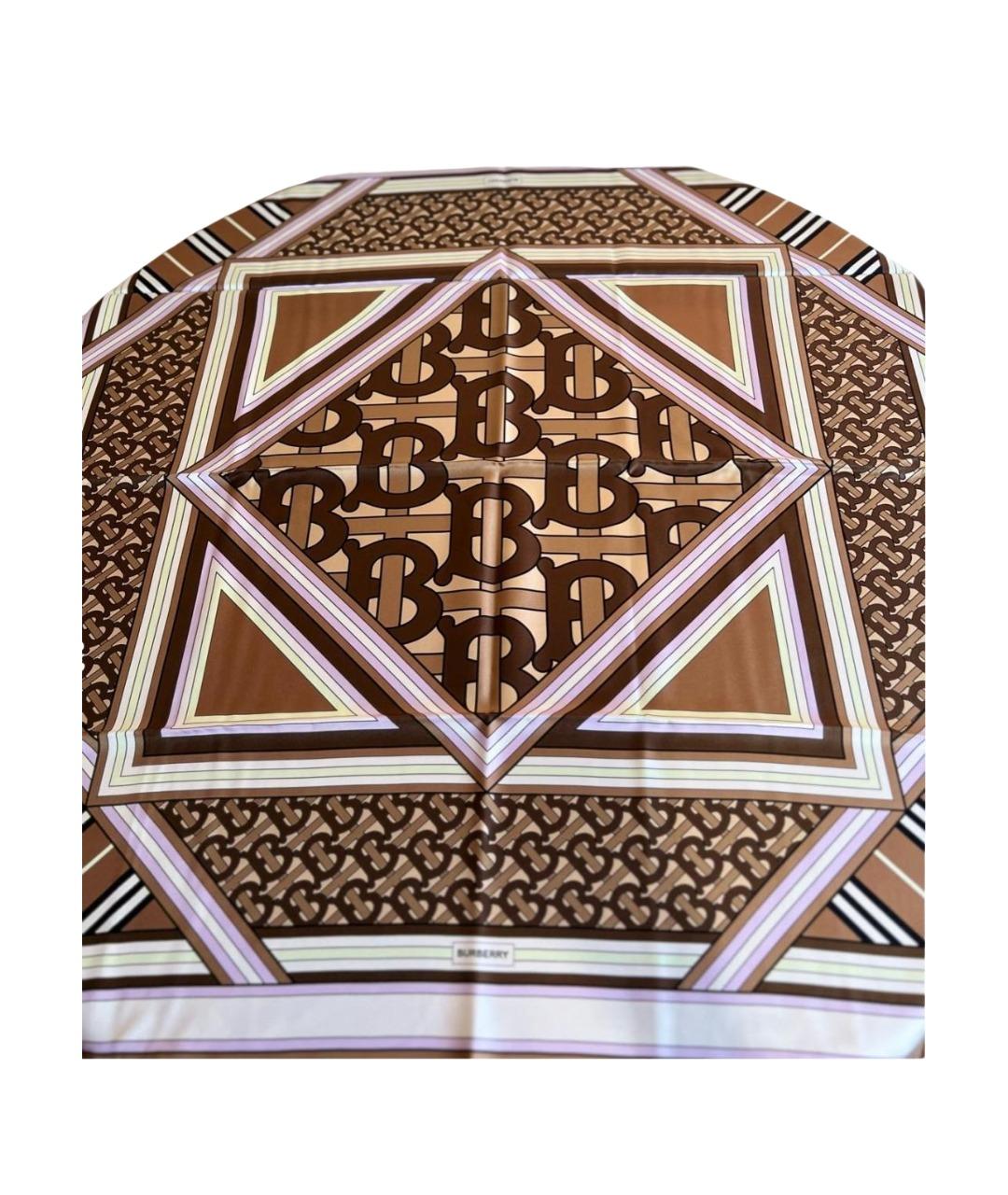 BURBERRY Мульти шелковый платок, фото 1