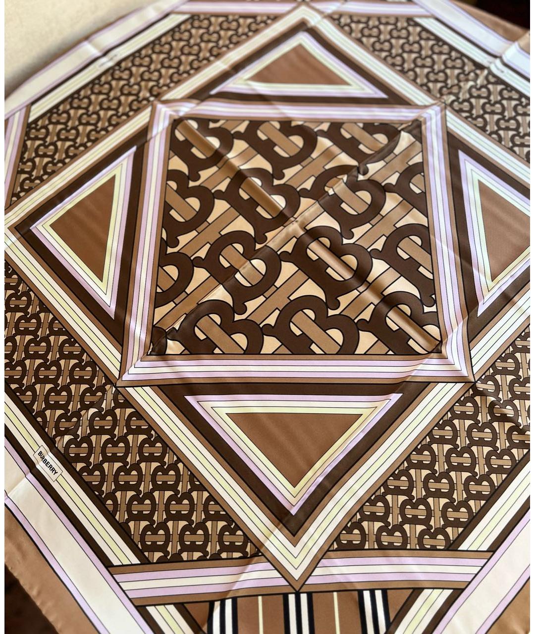 BURBERRY Мульти шелковый платок, фото 3