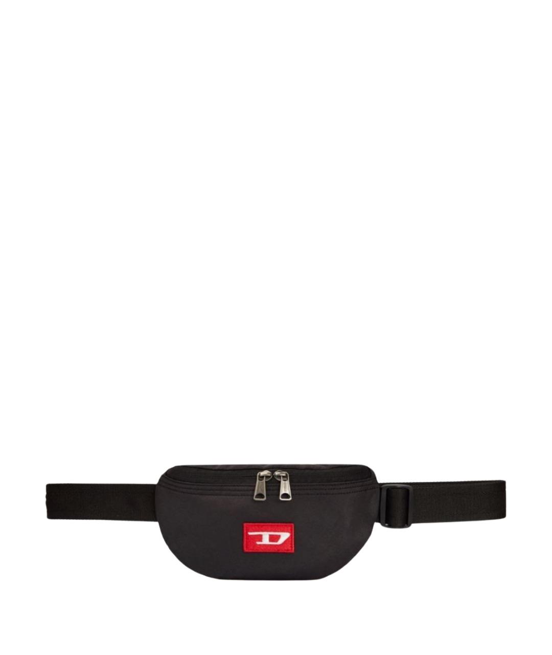 DIESEL Черная синтетическая поясная сумка, фото 1