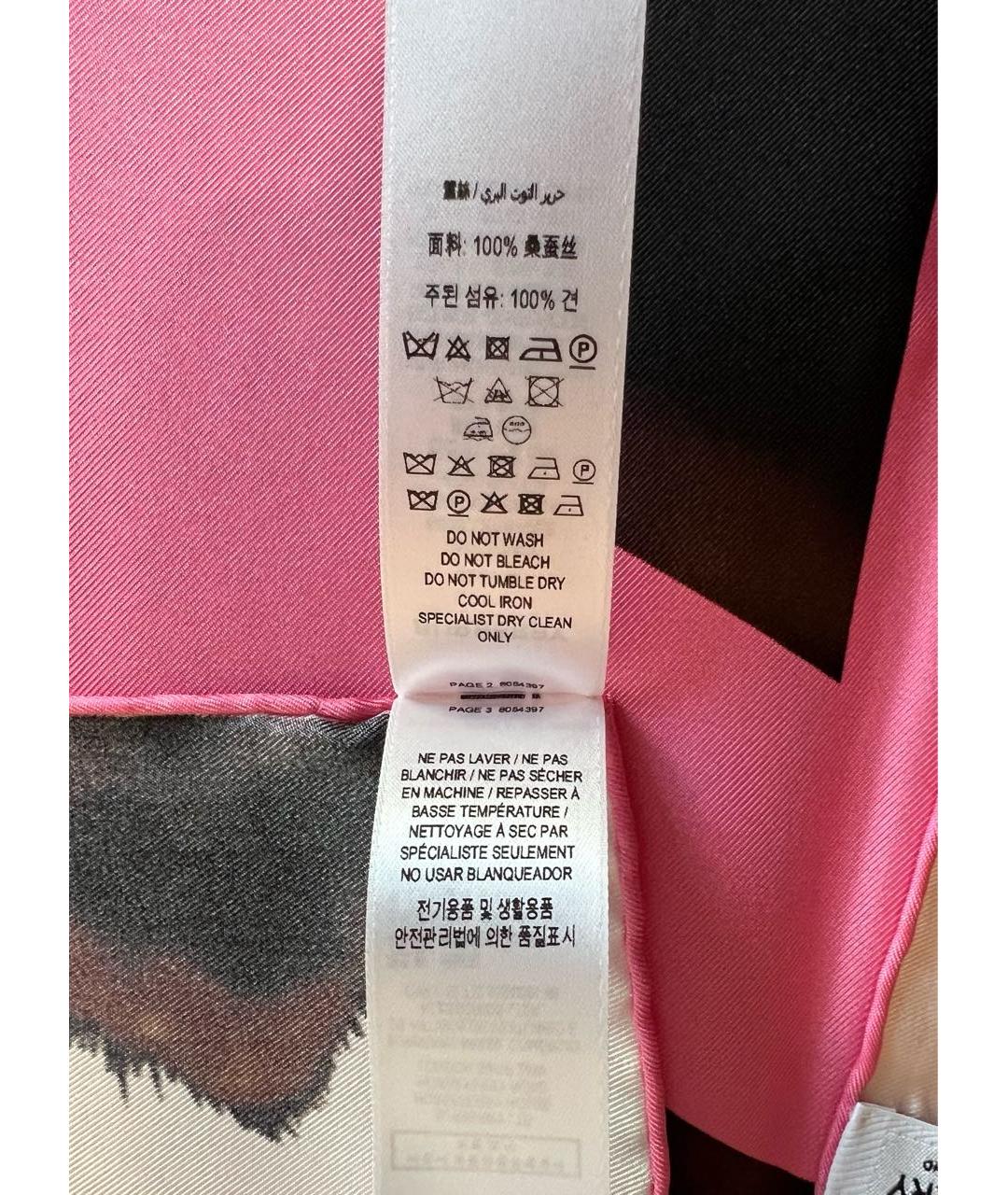 BURBERRY Мульти шелковый платок, фото 4