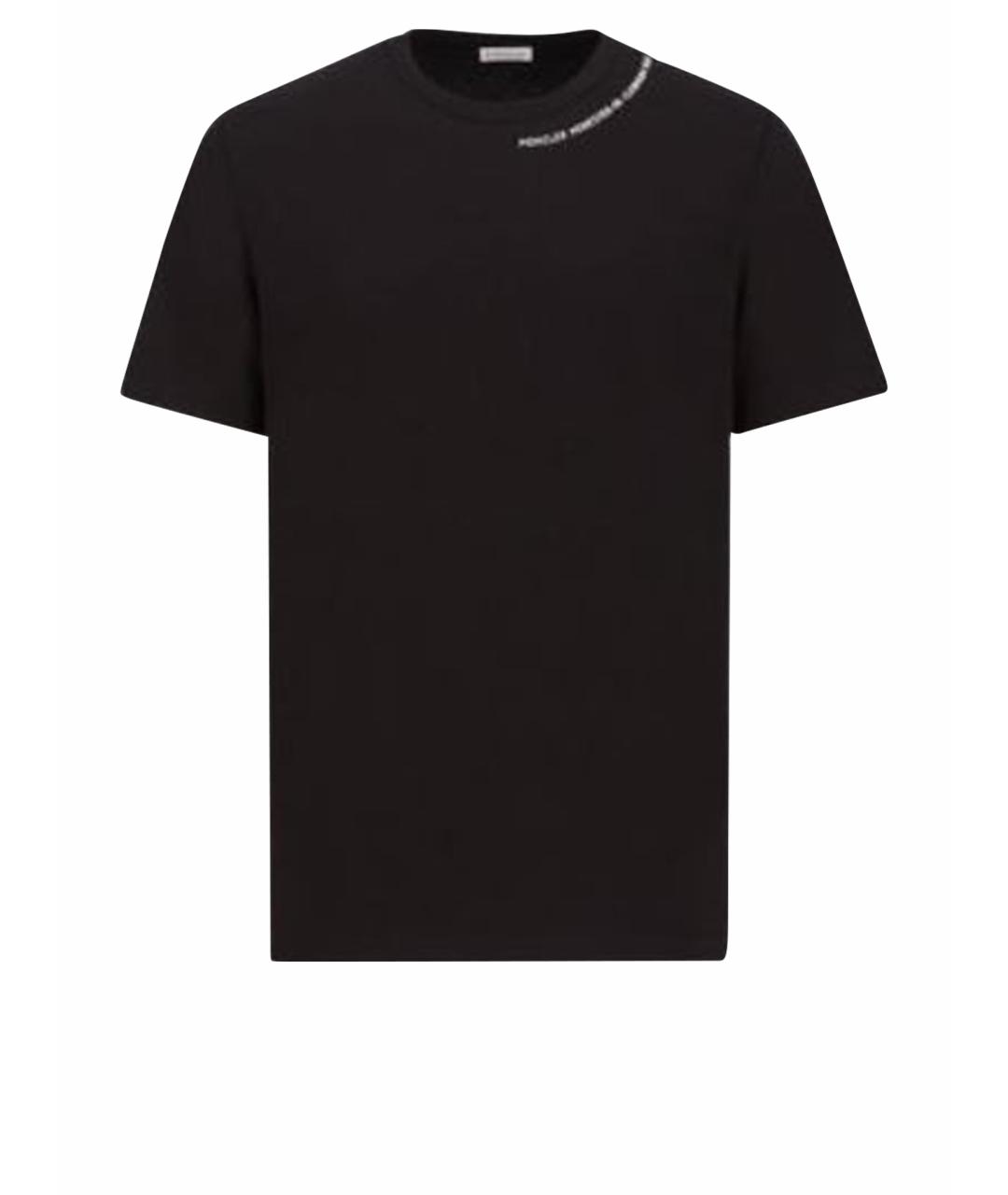 FERRAGAMO Черная хлопковая футболка, фото 1
