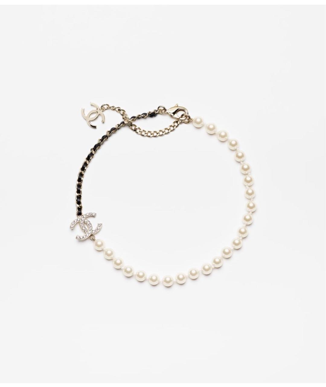 CHANEL Белое колье, фото 6