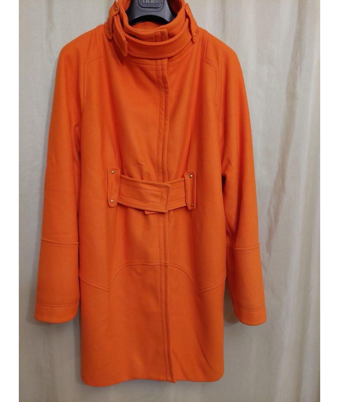 VERSUS VERSACE Оранжевое шерстяное пальто, фото 5