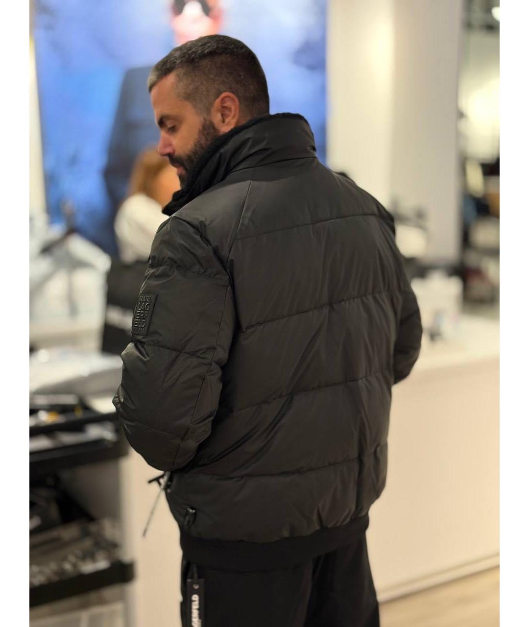 KARL LAGERFELD Черная полиэстеровая куртка, фото 6