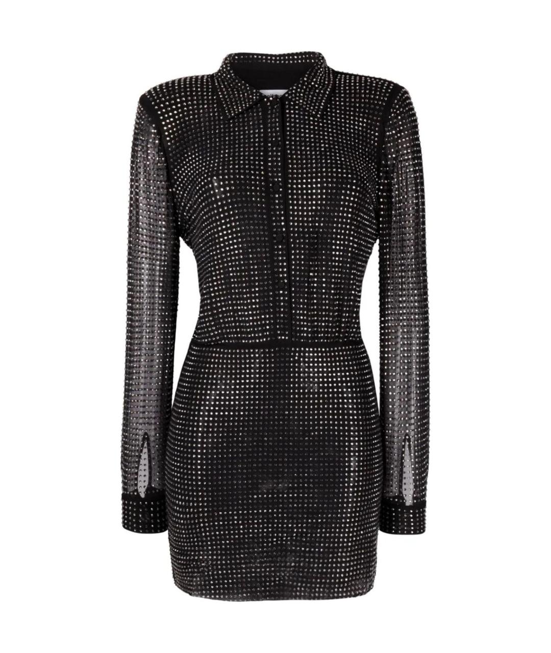 SELF-PORTRAIT Черное полиэстеровое платье, фото 1