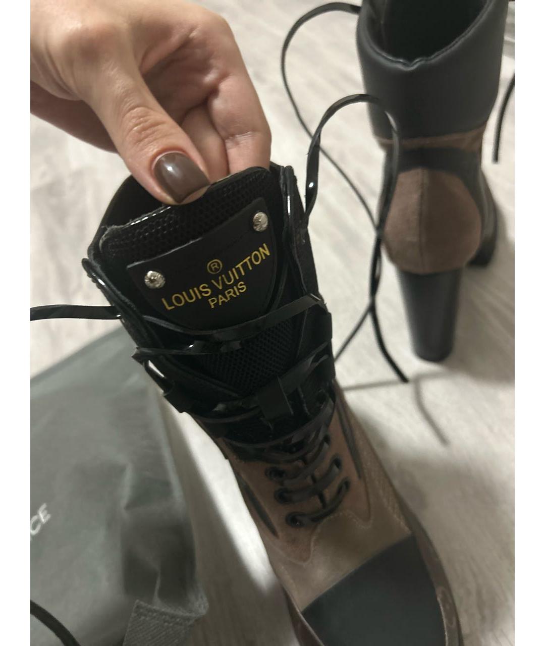 LOUIS VUITTON Мульти кожаные ботильоны, фото 5