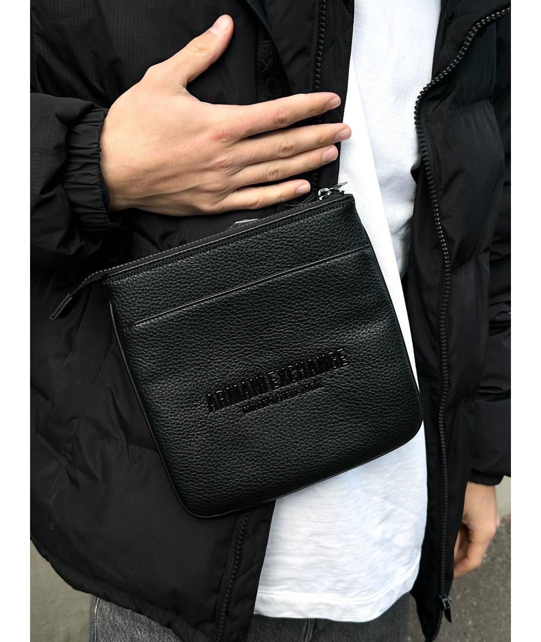 ARMANI EXCHANGE Черная сумка на плечо, фото 5