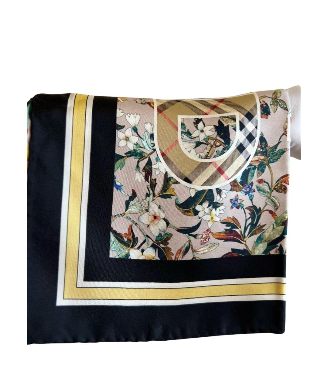 BURBERRY Мульти шелковый платок, фото 1